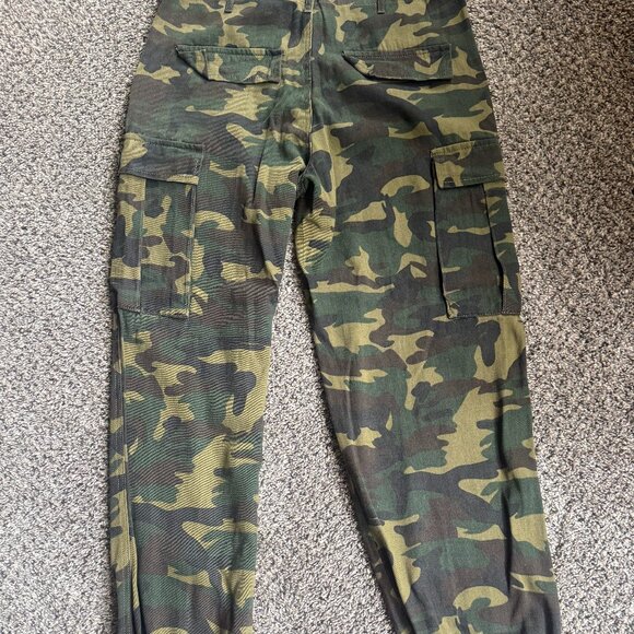 Fashion Nova Oversized Cadet Camo Pants - Picture 3 of 6